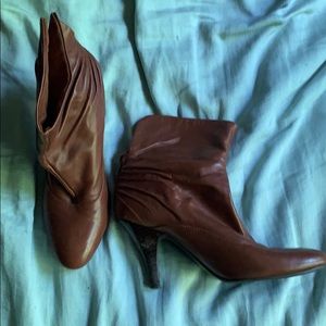 Nine West brown booties